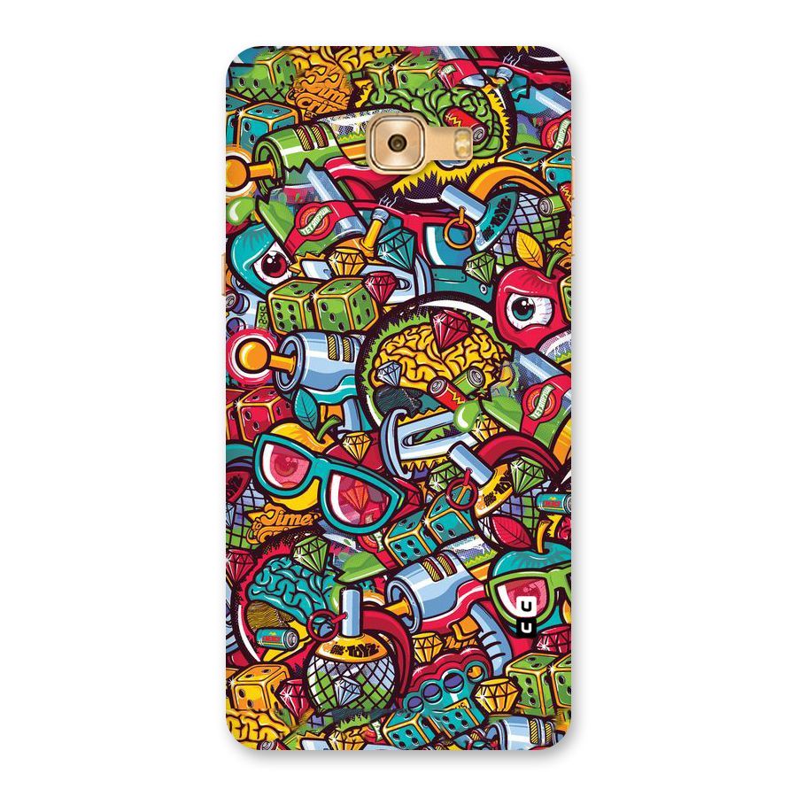 Retro Diamond Design Back Case for Galaxy C9 Pro