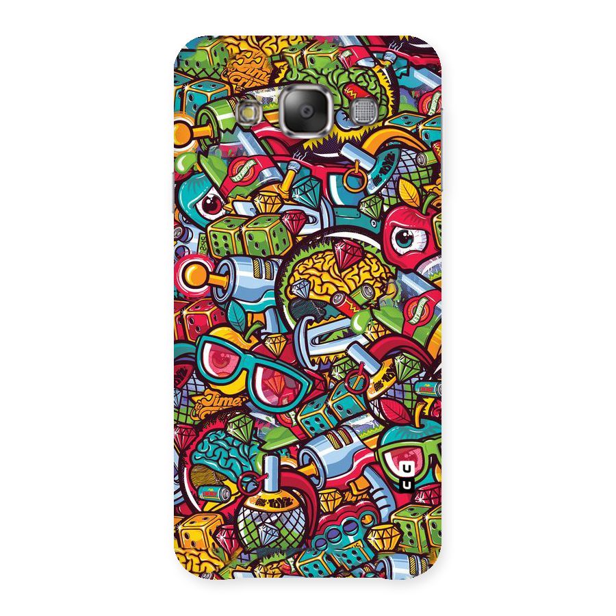 Retro Diamond Design Back Case for Galaxy E7