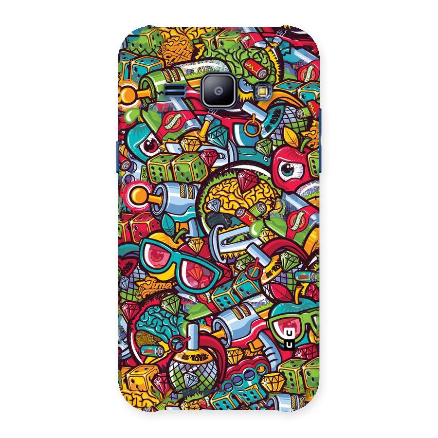Retro Diamond Design Back Case for Galaxy J1