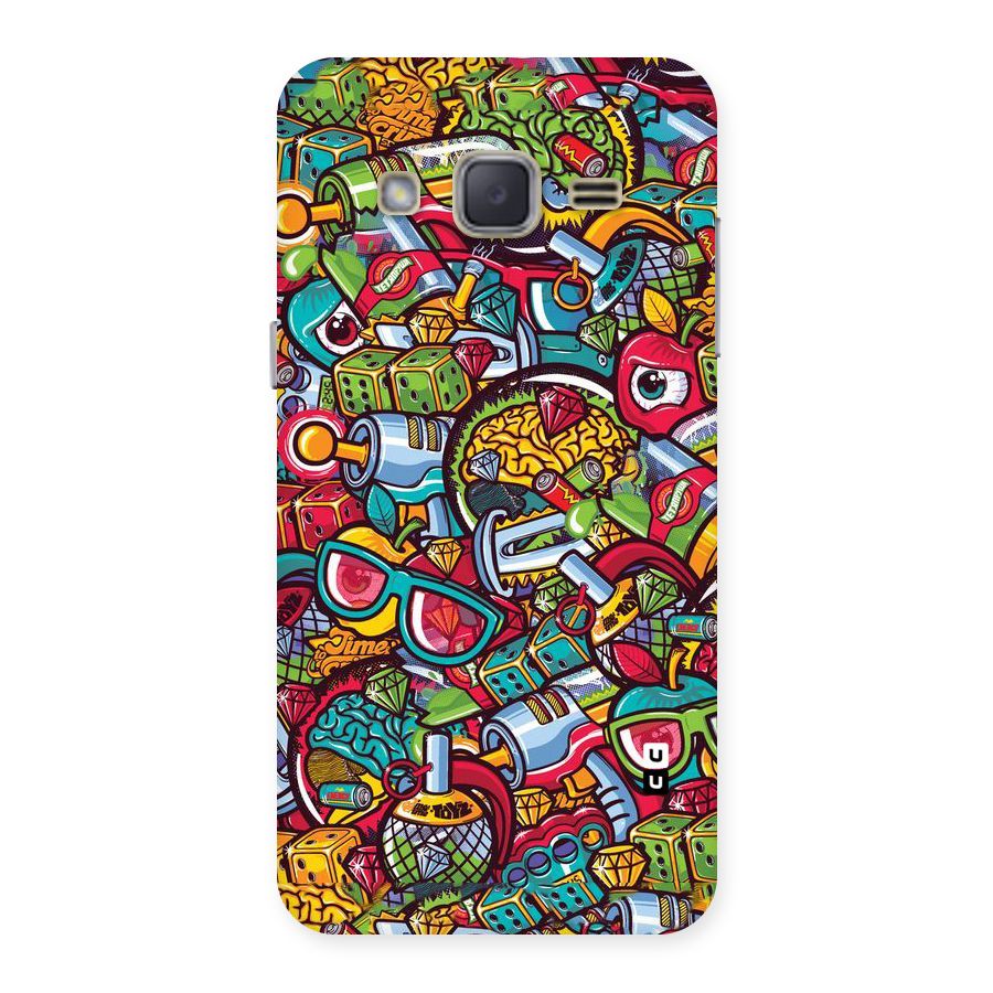 Retro Diamond Design Back Case for Galaxy J2
