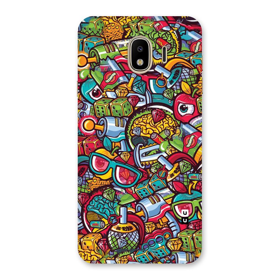 Retro Diamond Design Back Case for Galaxy J4