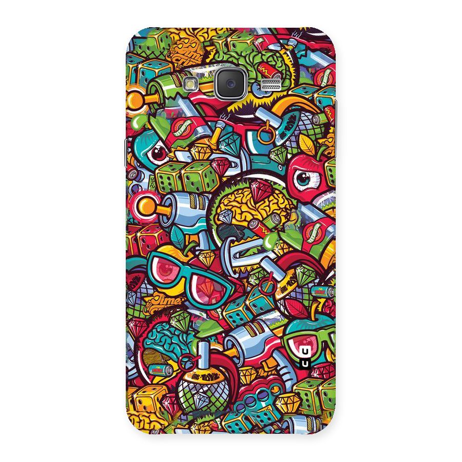 Retro Diamond Design Back Case for Galaxy J7