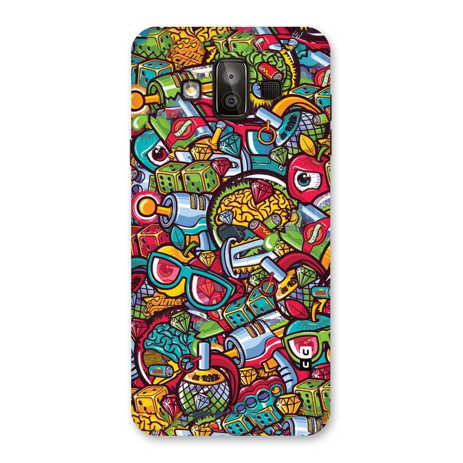 Retro Diamond Design Back Case for Galaxy J7 Duo