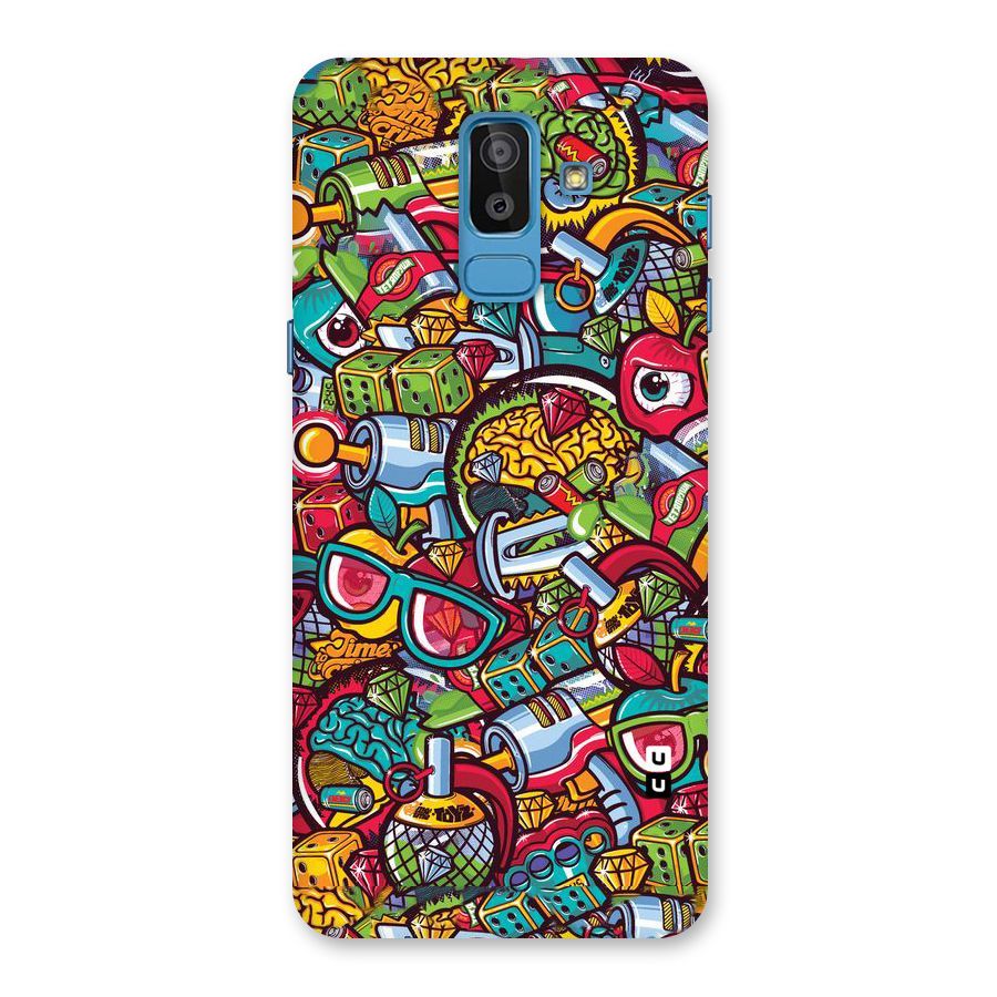 Retro Diamond Design Back Case for Galaxy J8