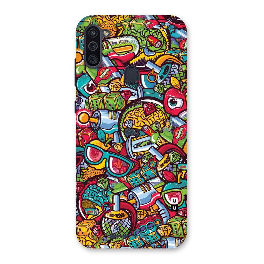 Retro Diamond Design Back Case for Galaxy M11