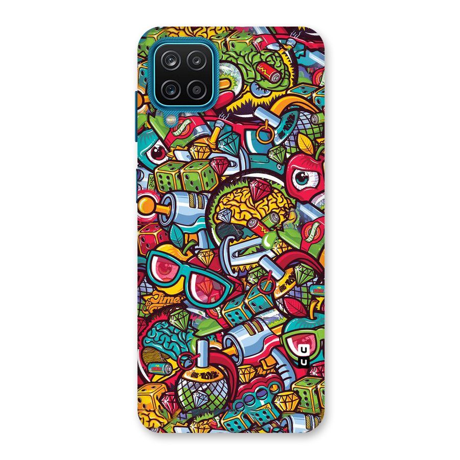 Retro Diamond Design Back Case for Galaxy M12