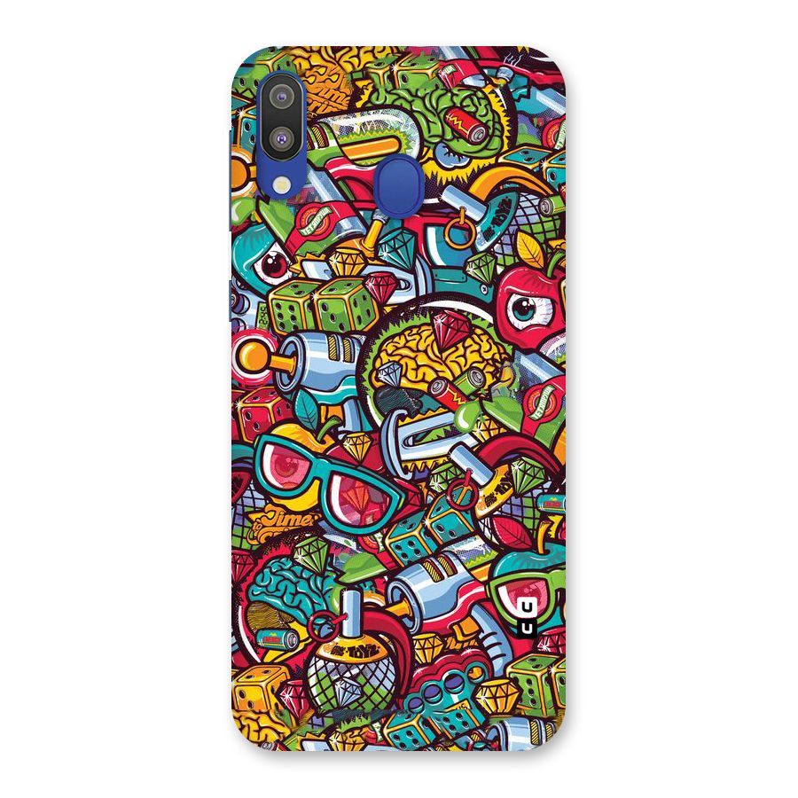 Retro Diamond Design Back Case for Galaxy M20