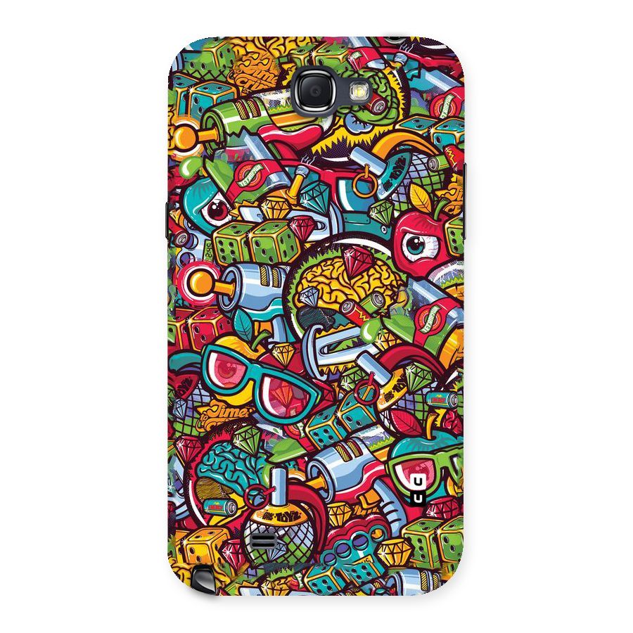 Retro Diamond Design Back Case for Galaxy Note 2