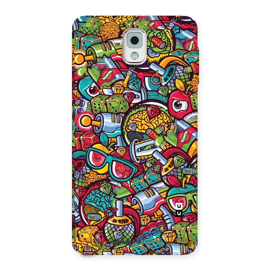 Retro Diamond Design Back Case for Galaxy Note 3