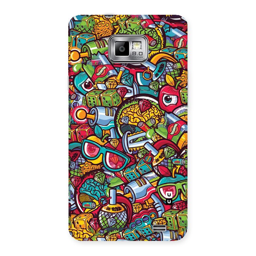 Retro Diamond Design Back Case for Galaxy S2