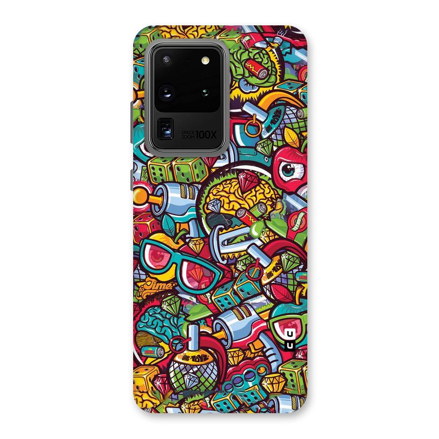 Retro Diamond Design Back Case for Galaxy S20 Ultra