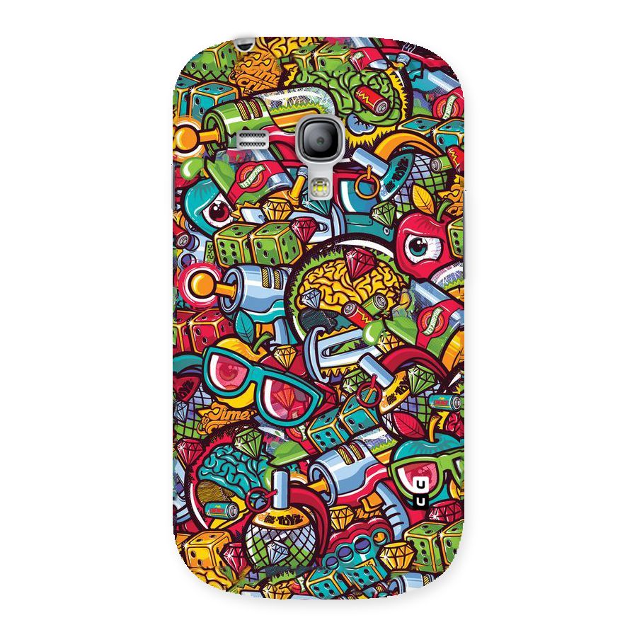 Retro Diamond Design Back Case for Galaxy S3 Mini