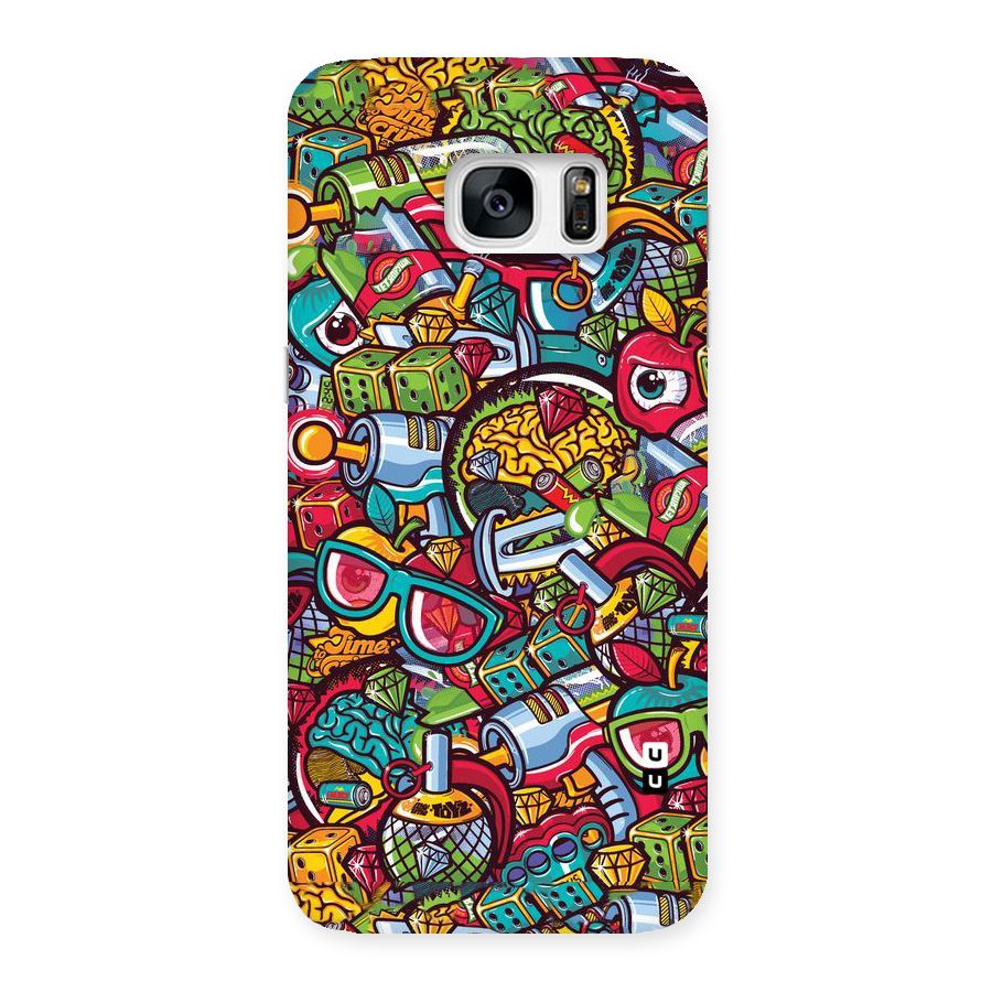 Retro Diamond Design Back Case for Galaxy S7 Edge