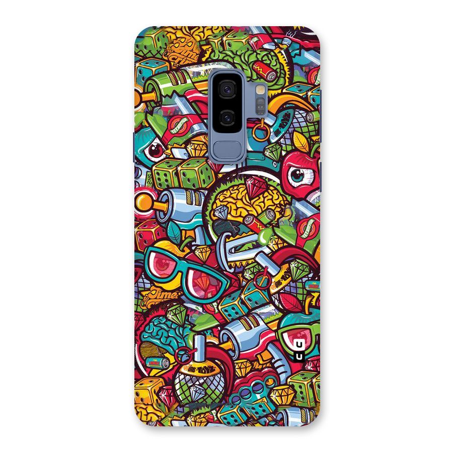 Retro Diamond Design Back Case for Galaxy S9 Plus