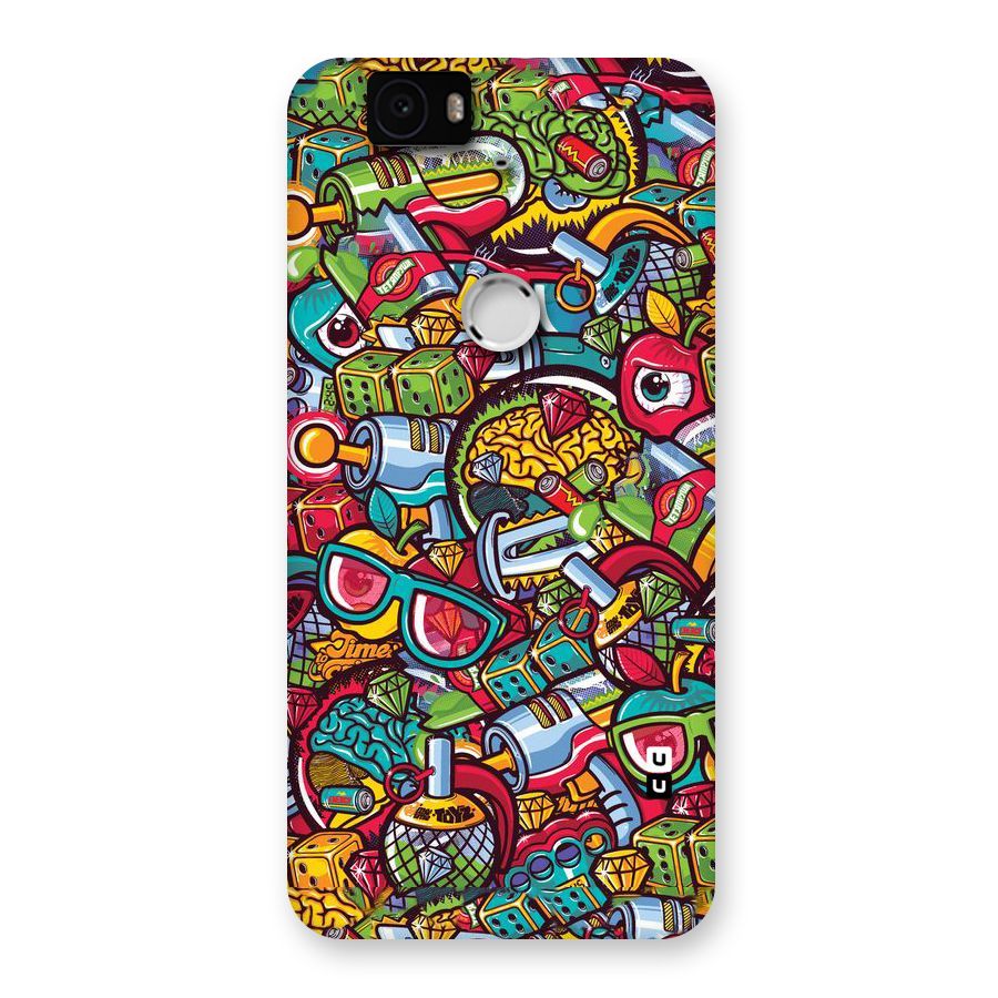 Retro Diamond Design Back Case for Google Nexus-6P
