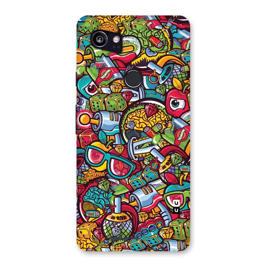 Retro Diamond Design Back Case for Google Pixel 2 XL