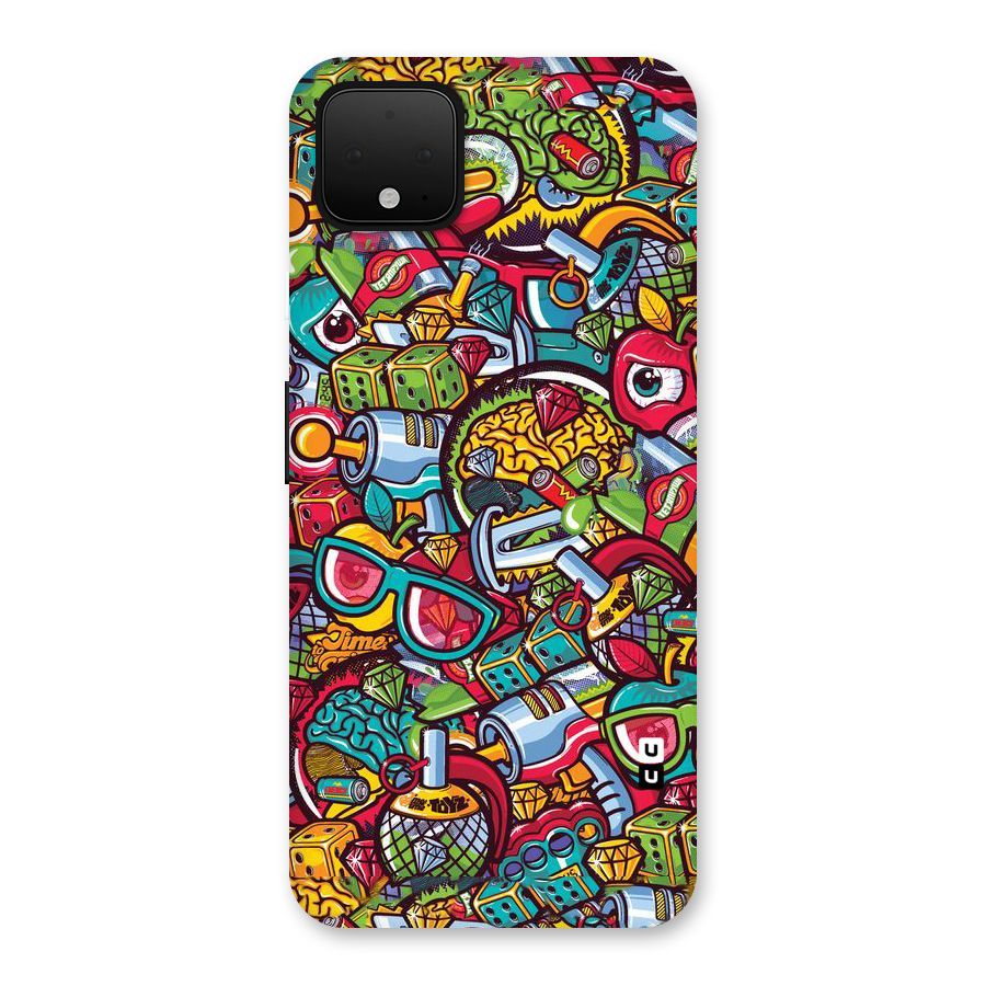 Retro Diamond Design Back Case for Google Pixel 4 XL