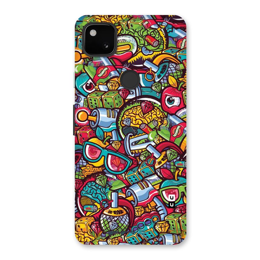 Retro Diamond Design Back Case for Google Pixel 4a