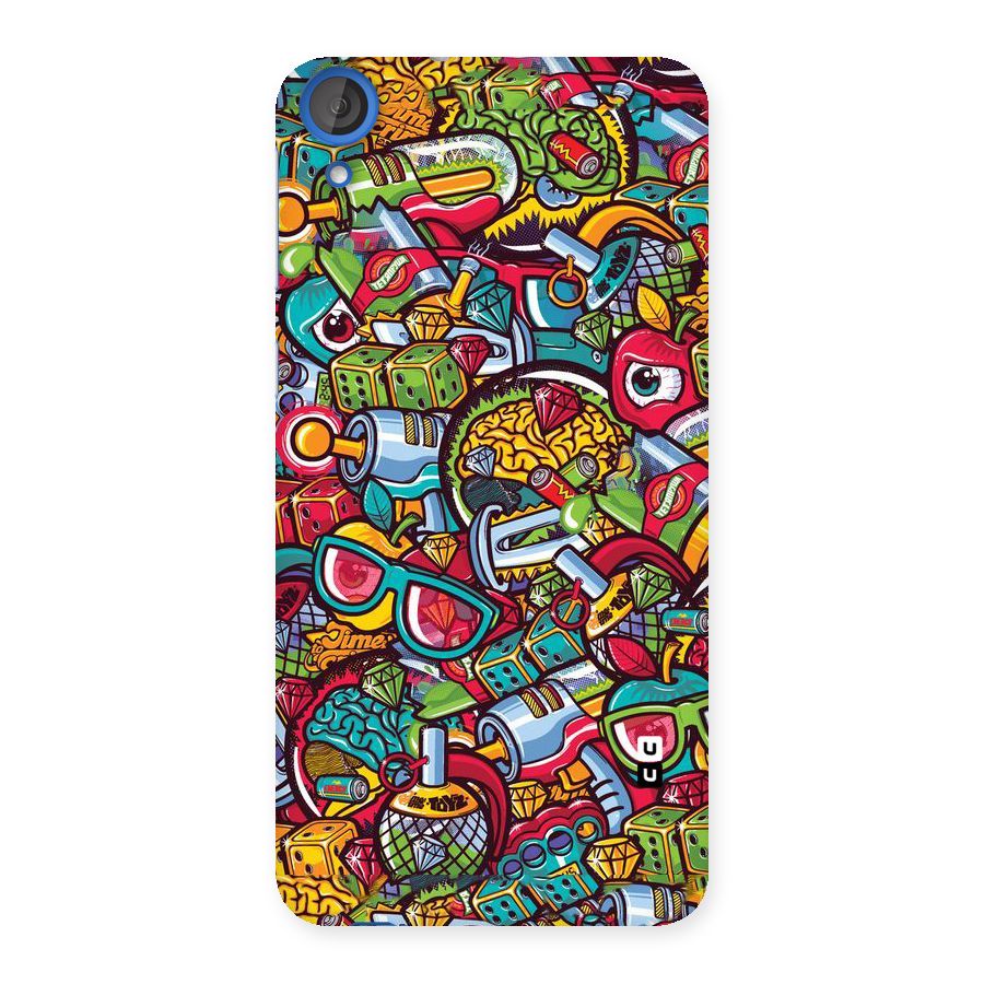 Retro Diamond Design Back Case for HTC Desire 820