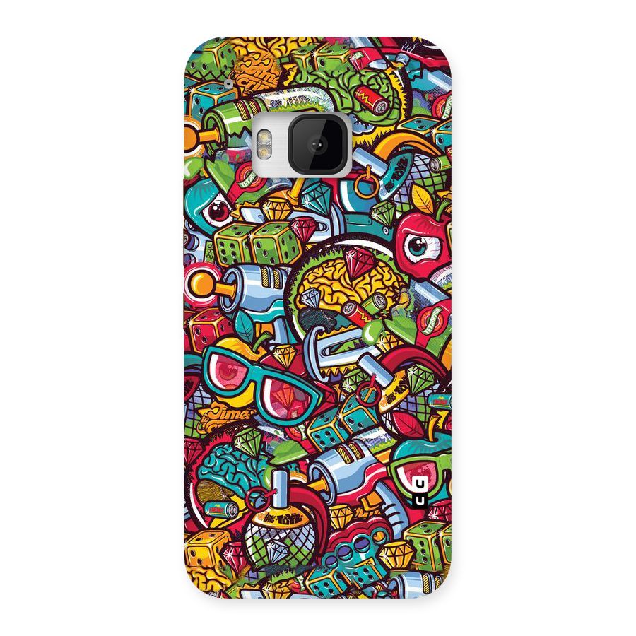 Retro Diamond Design Back Case for HTC One M9