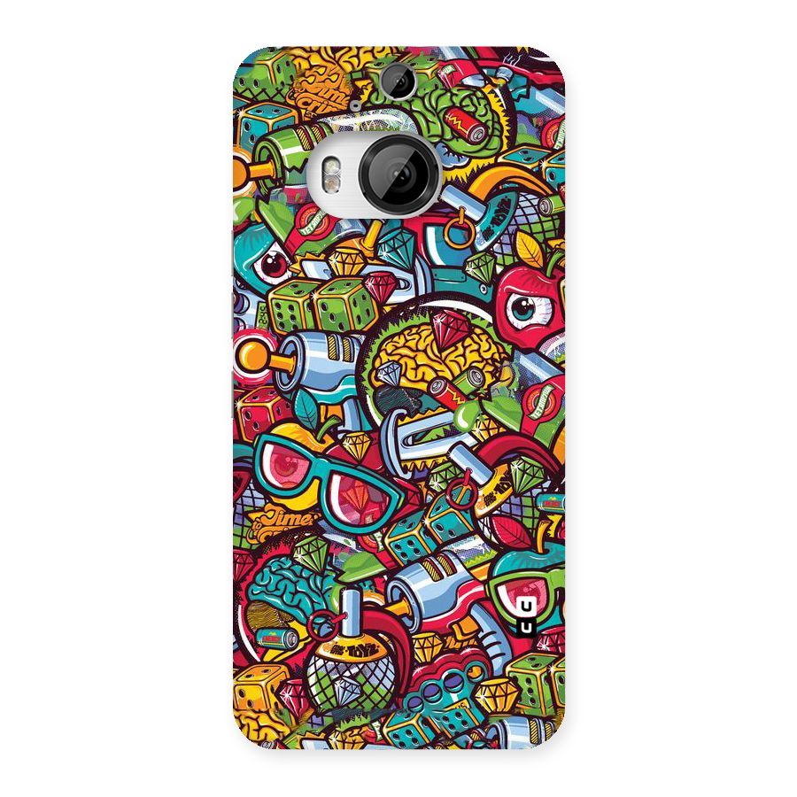 Retro Diamond Design Back Case for HTC One M9 Plus