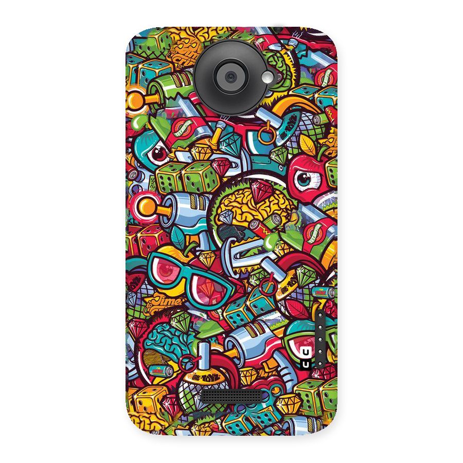 Retro Diamond Design Back Case for HTC One X