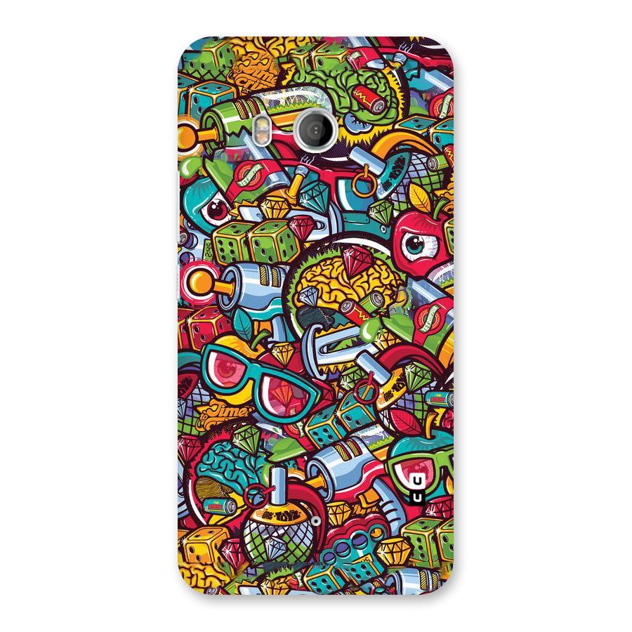 Retro Diamond Design Back Case for HTC U11