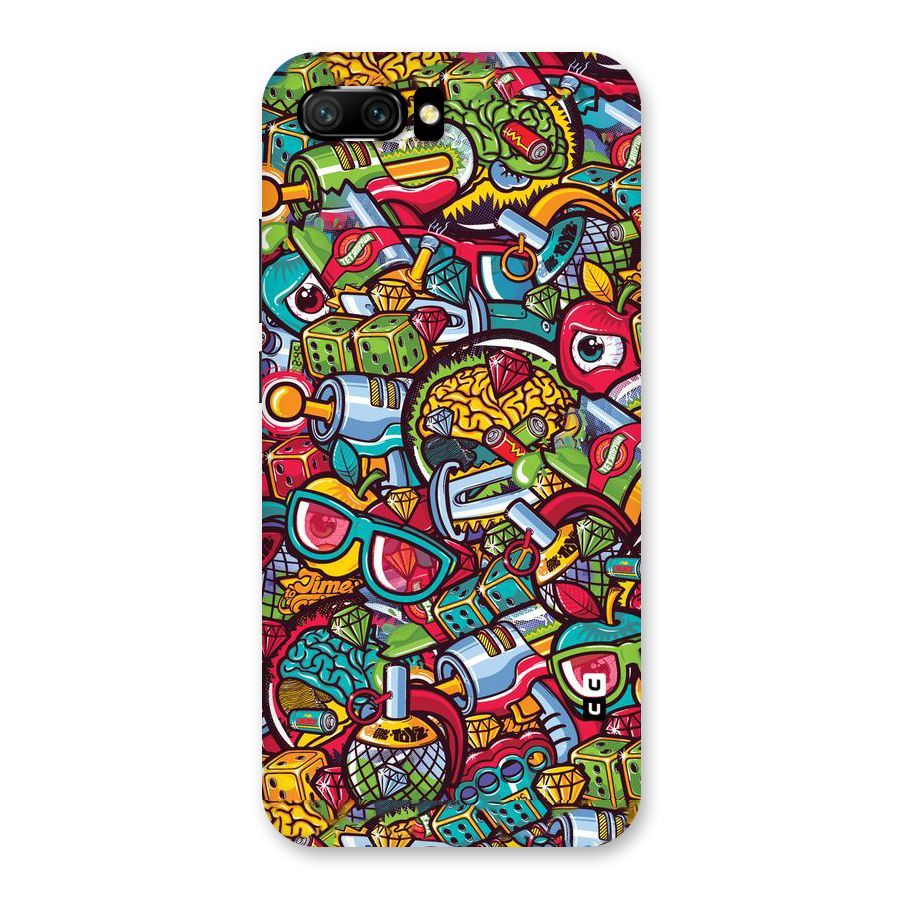 Retro Diamond Design Back Case for Honor 10