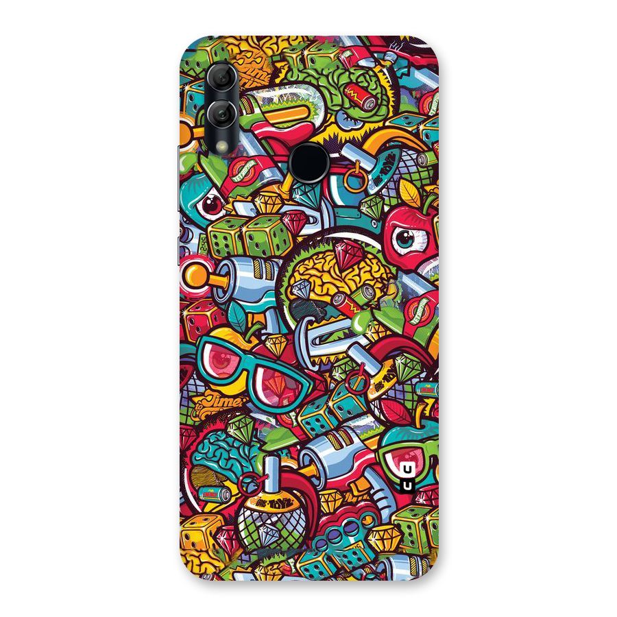 Retro Diamond Design Back Case for Honor 10 Lite