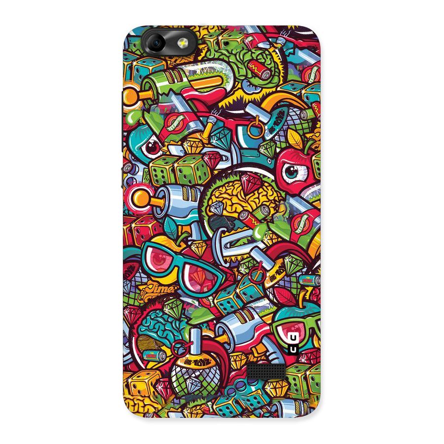Retro Diamond Design Back Case for Honor 4C