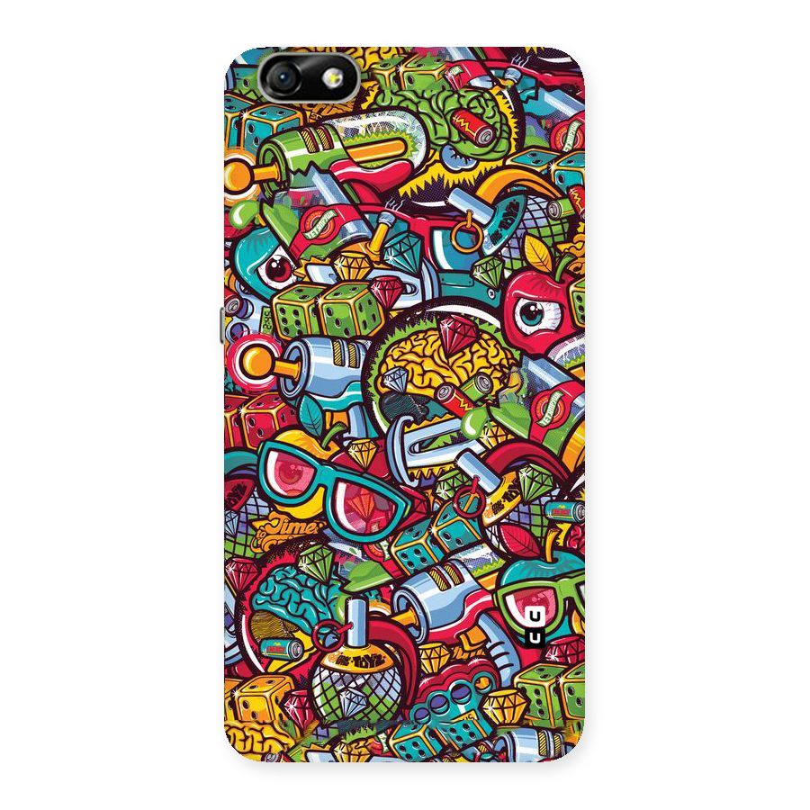 Retro Diamond Design Back Case for Honor 4X