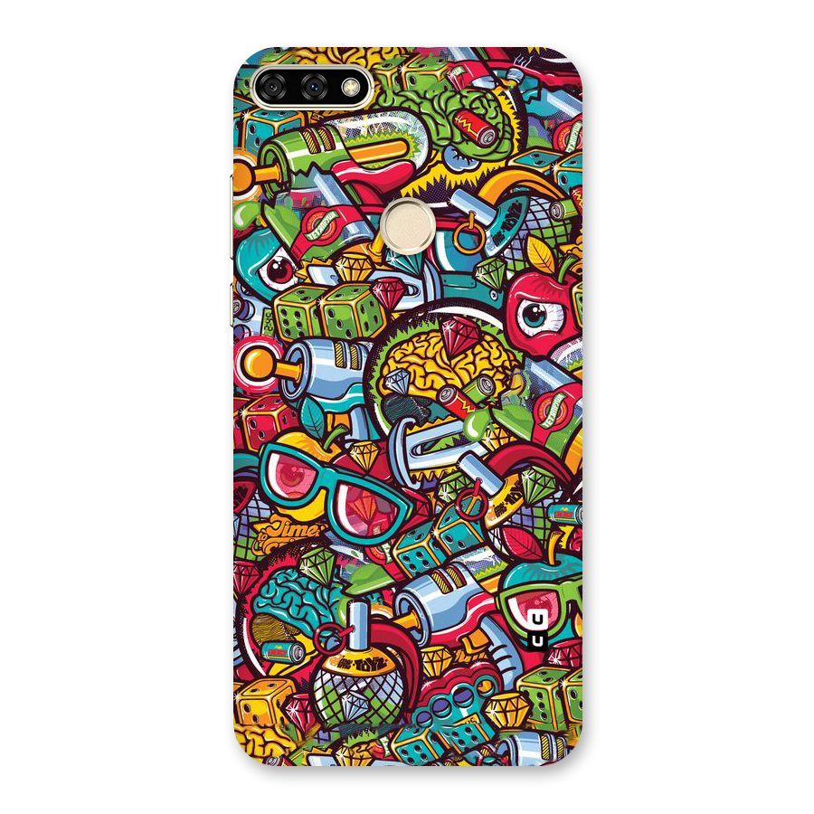 Retro Diamond Design Back Case for Honor 7A