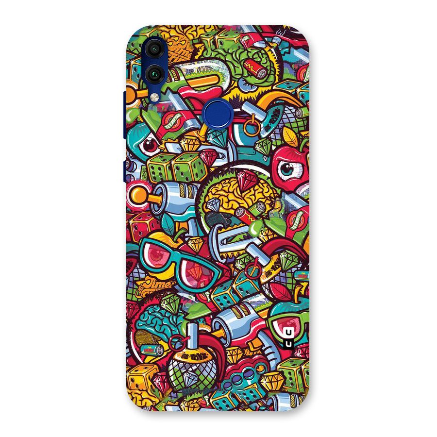 Retro Diamond Design Back Case for Honor 8C