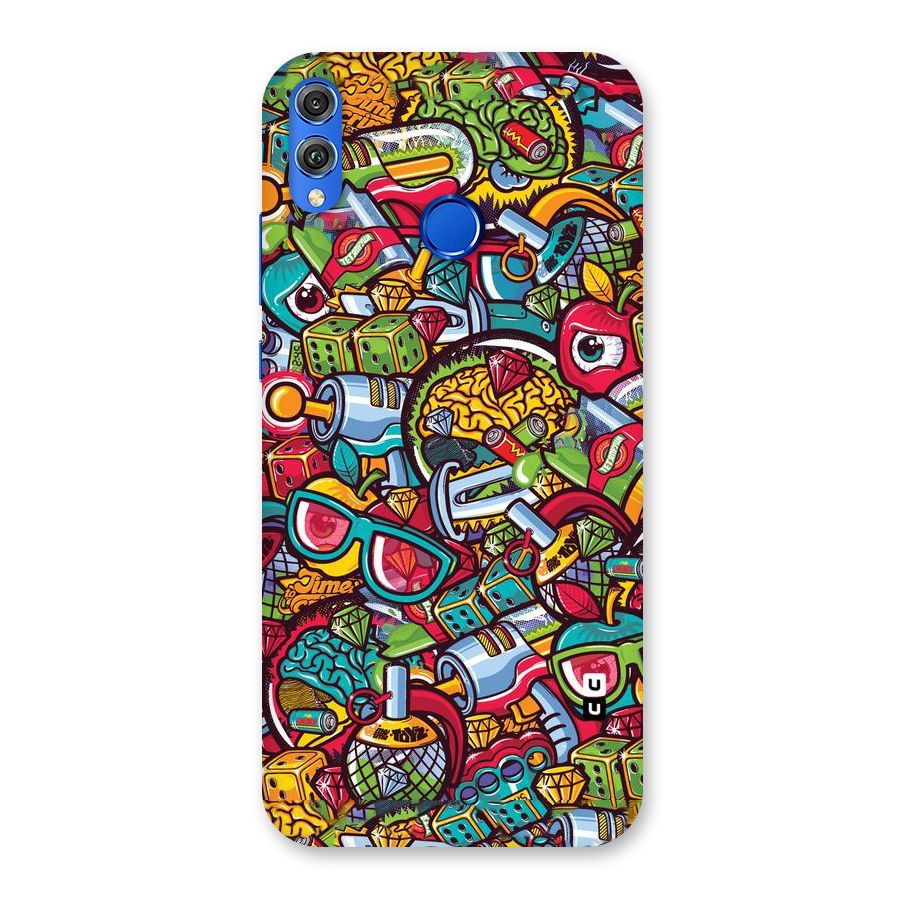 Retro Diamond Design Back Case for Honor 8X