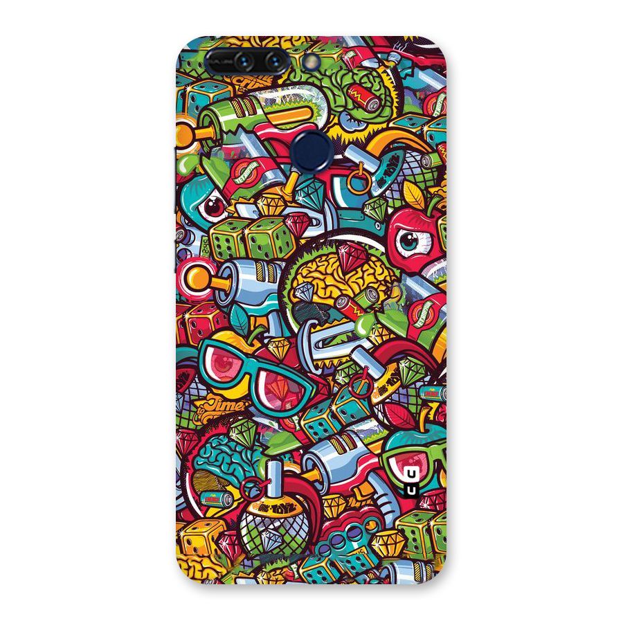 Retro Diamond Design Back Case for Honor 8 Pro