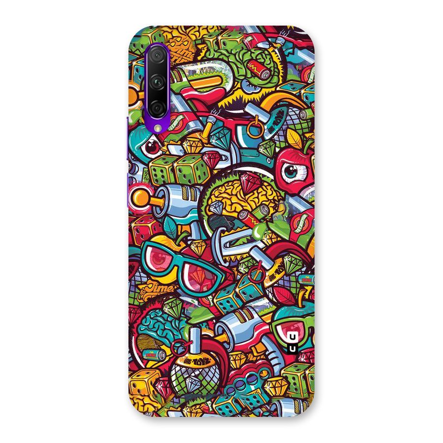 Retro Diamond Design Back Case for Honor 9X Pro