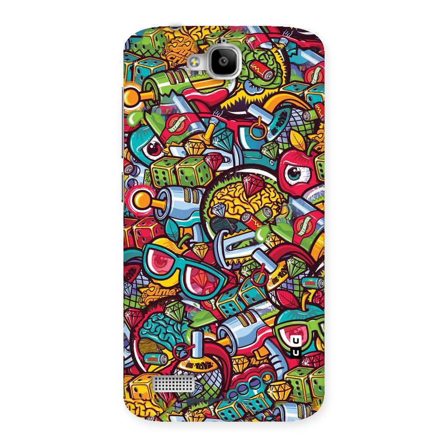 Retro Diamond Design Back Case for Honor Holly