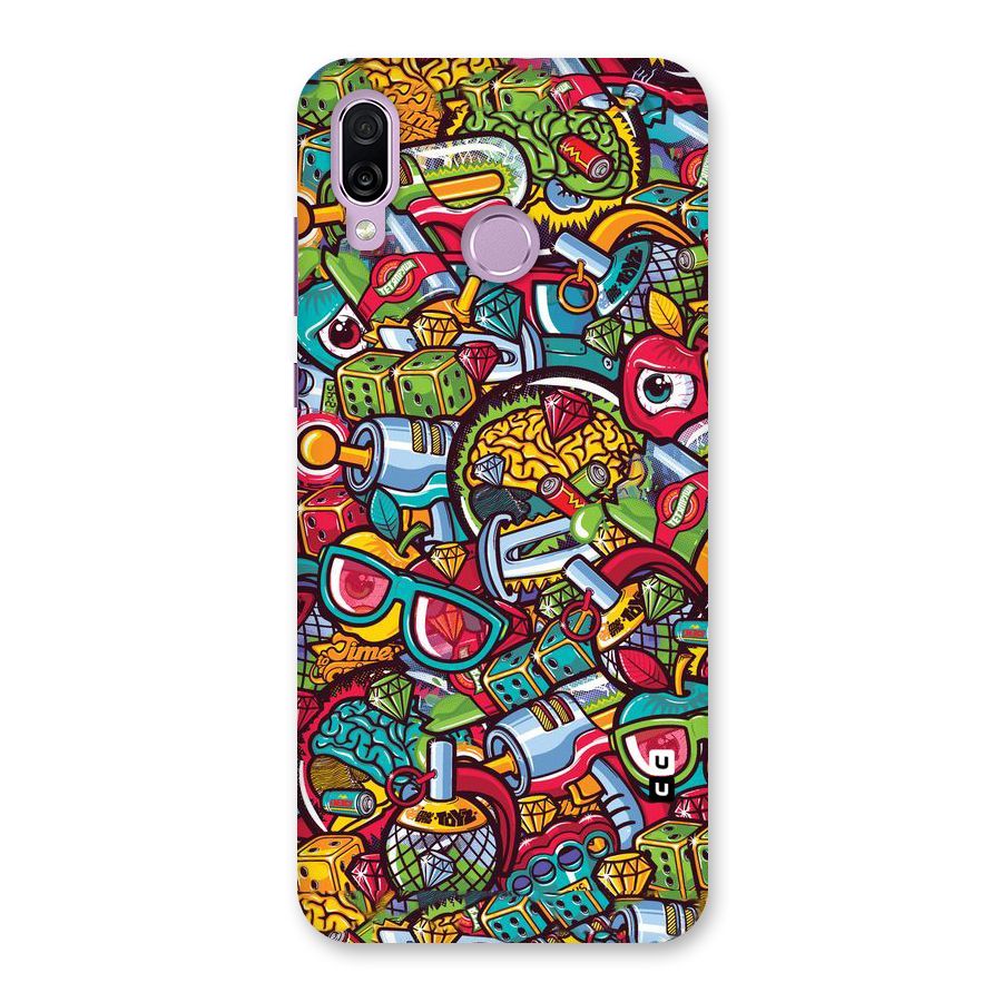 Retro Diamond Design Back Case for Honor Play