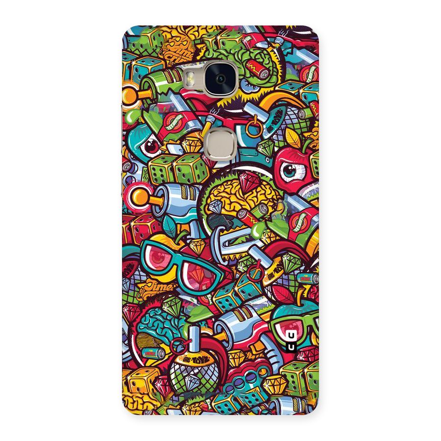 Retro Diamond Design Back Case for Huawei Honor 5X