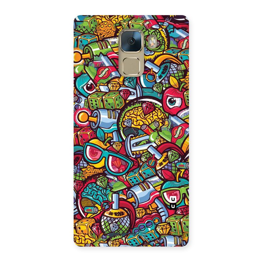 Retro Diamond Design Back Case for Huawei Honor 7