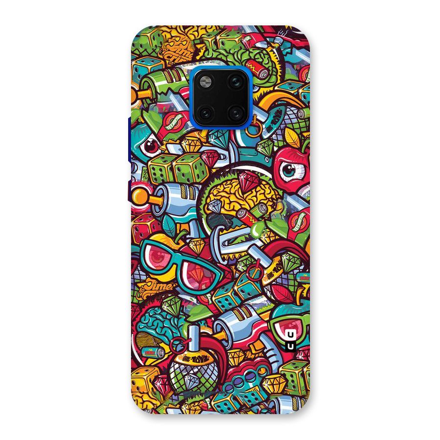 Retro Diamond Design Back Case for Huawei Mate 20 Pro