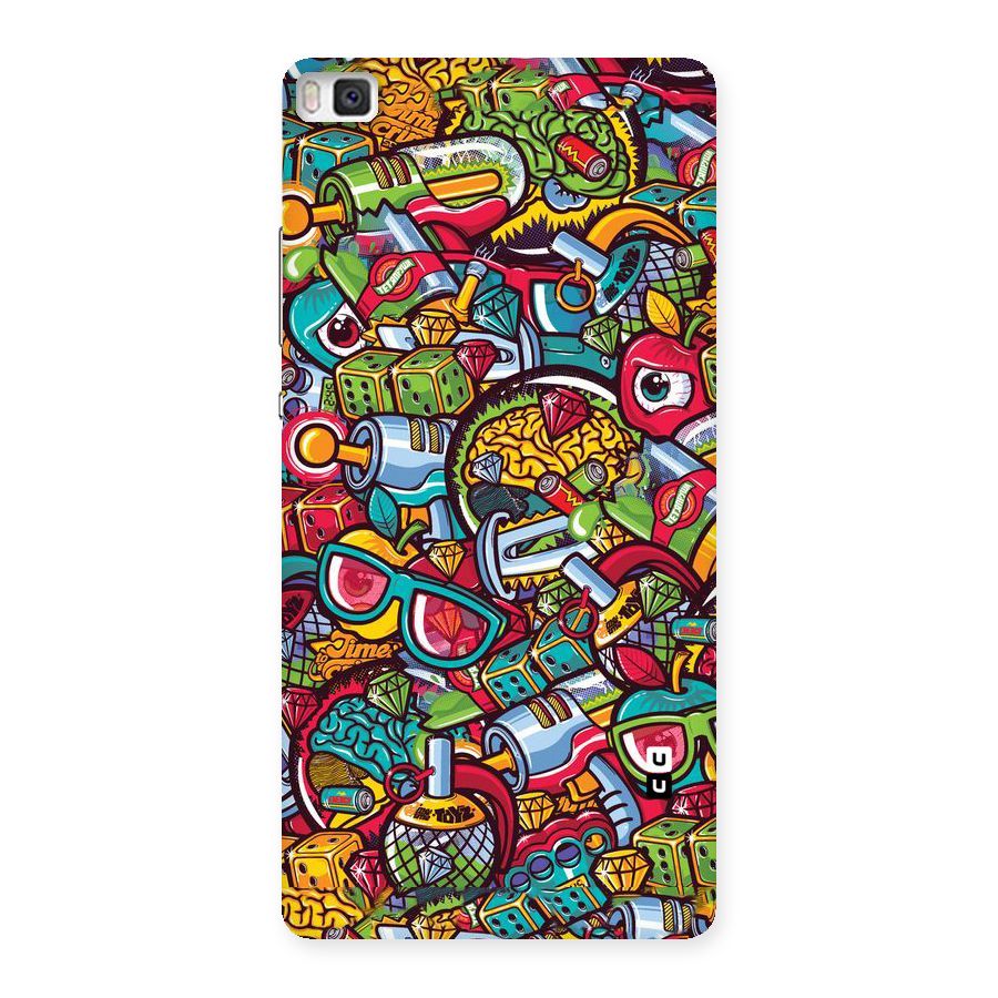 Retro Diamond Design Back Case for Huawei P8