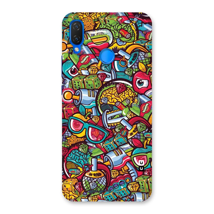 Retro Diamond Design Back Case for Huawei P Smart+
