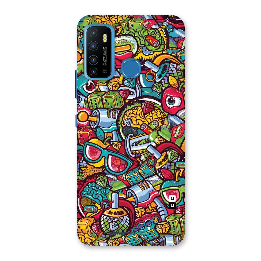 Retro Diamond Design Back Case for Infinix Hot 9