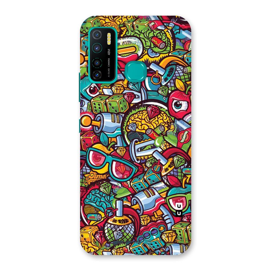 Retro Diamond Design Back Case for Infinix Hot 9 Pro
