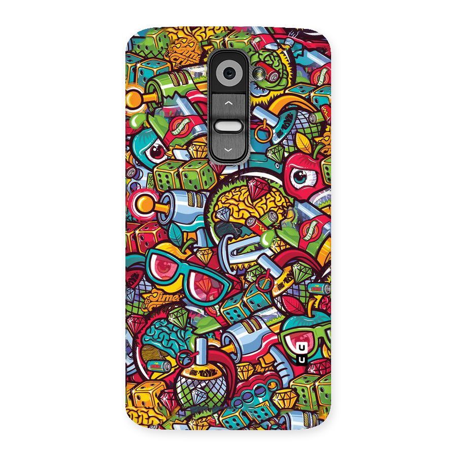 Retro Diamond Design Back Case for LG G2