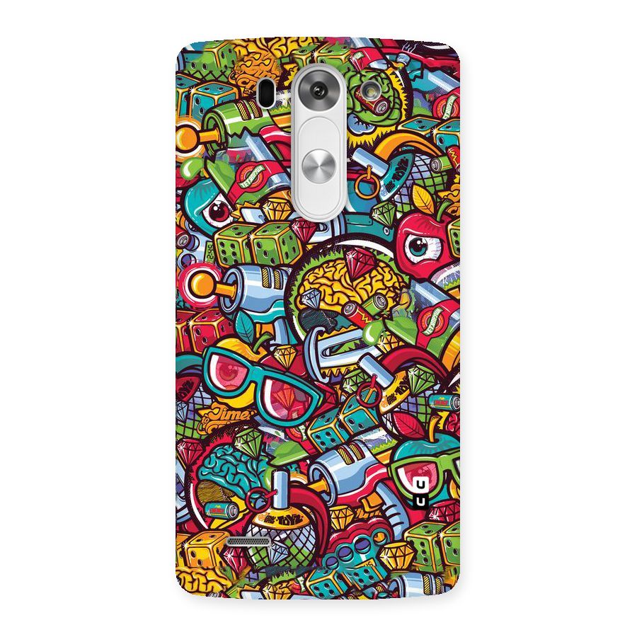 Retro Diamond Design Back Case for LG G3 Beat
