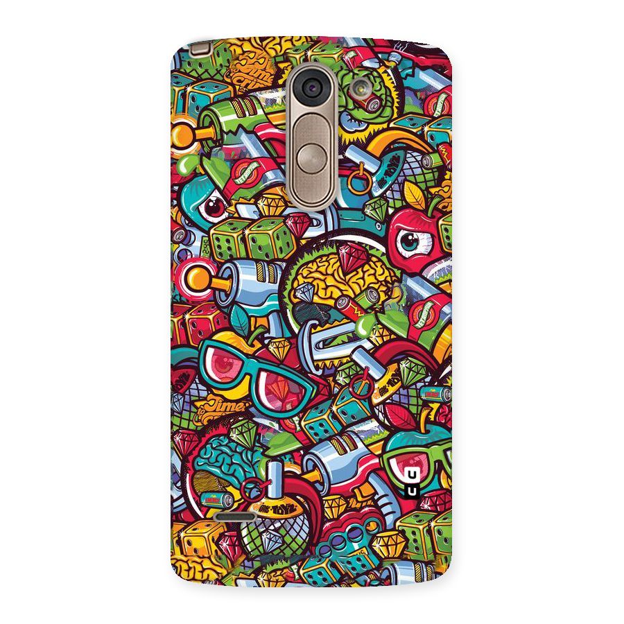 Retro Diamond Design Back Case for LG G3 Stylus