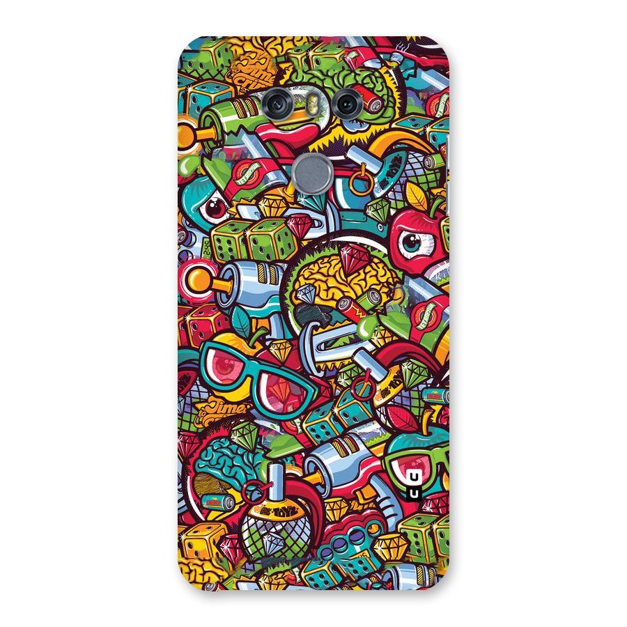 Retro Diamond Design Back Case for LG G6