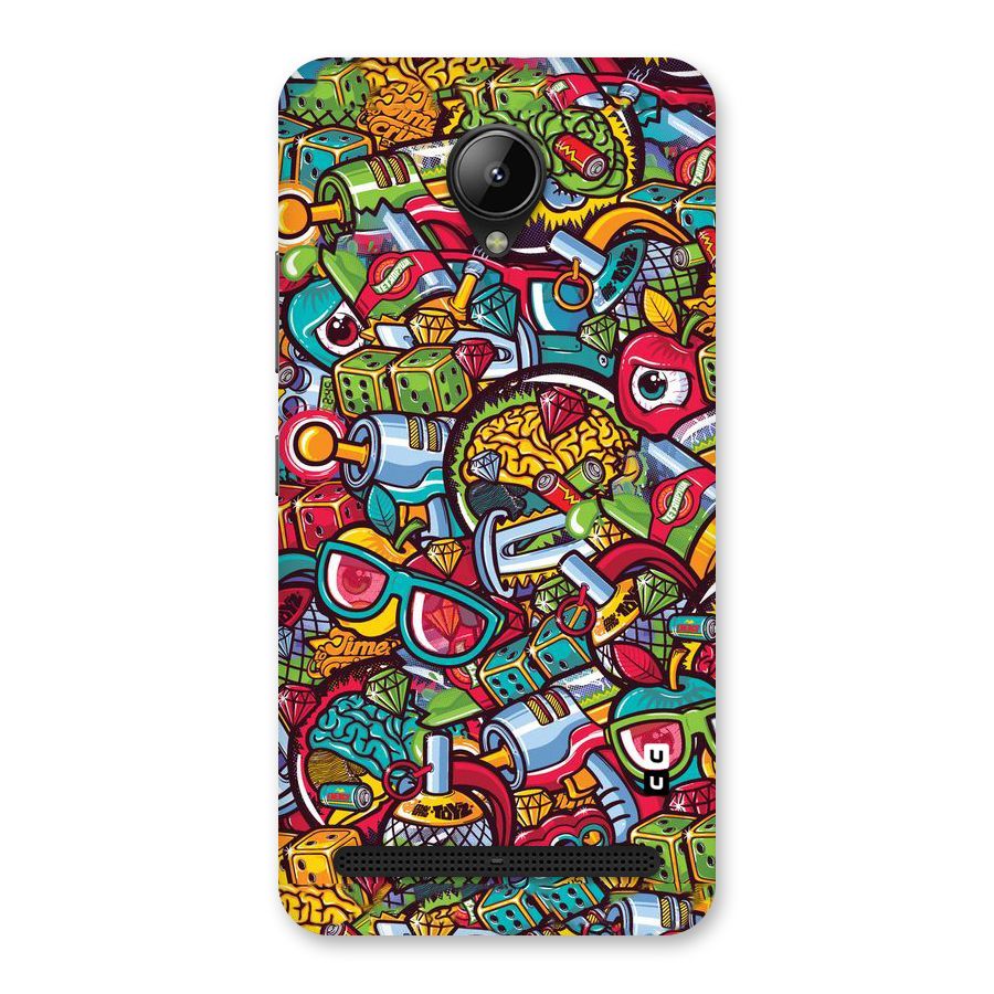 Retro Diamond Design Back Case for Lenovo C2